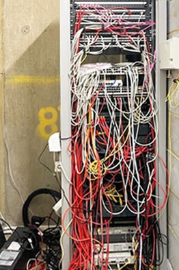 Example before cabinet repatch